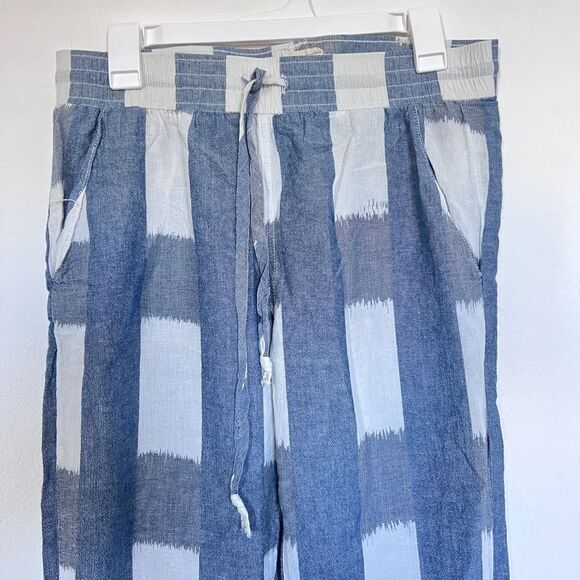 Current Elliott Women's The Drawstring Lounge Trouser Tokyo Revival Cotton Linen - Picture 4 of 8